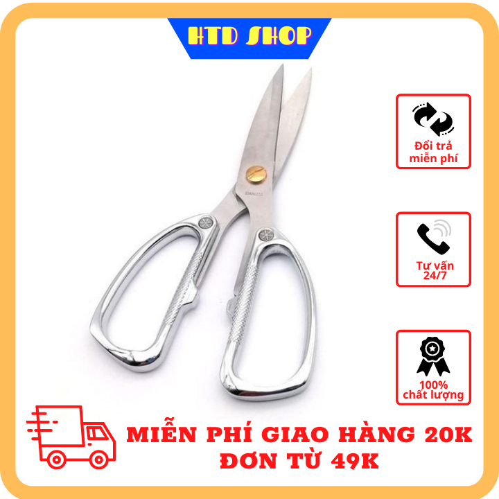 [FULL KIM LOẠI] Kéo Nhật xịn cao cấp mạ vàng, kéo siêu xịn siêu bén cao cấp, kéo cắt gà, kéo đa năng