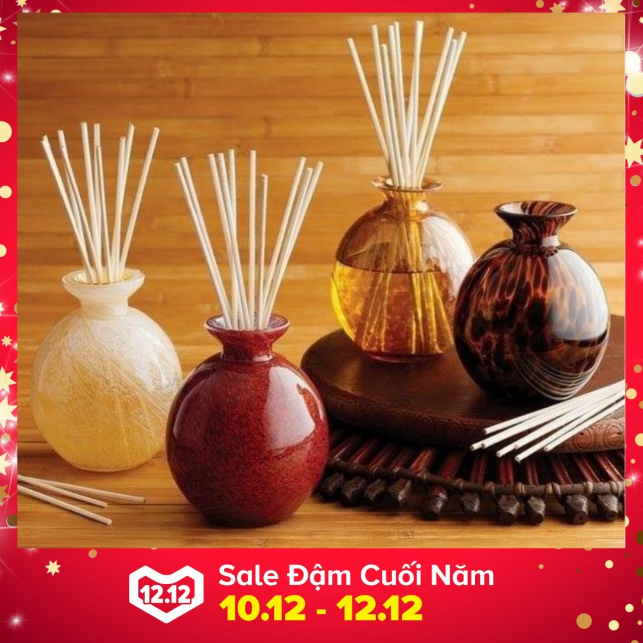 50 Que Mây Khuếch Tán Tinh Dầu Màu Trắng Ngà Tự Nhiên - Reed Diffuser