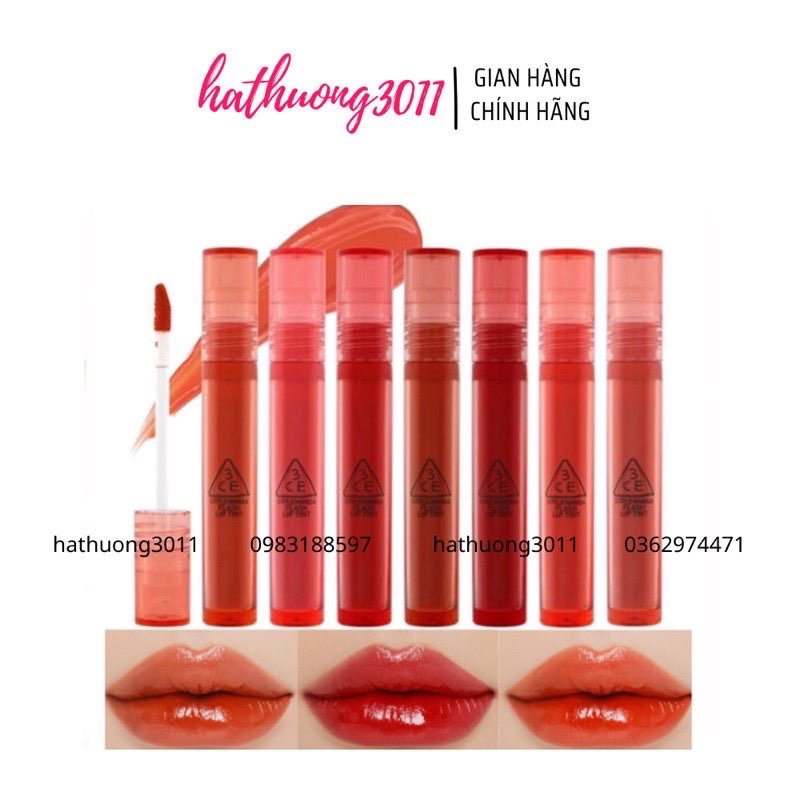 Son tint bóng tỏa sáng lấp lánh 3ce flash lip tint.