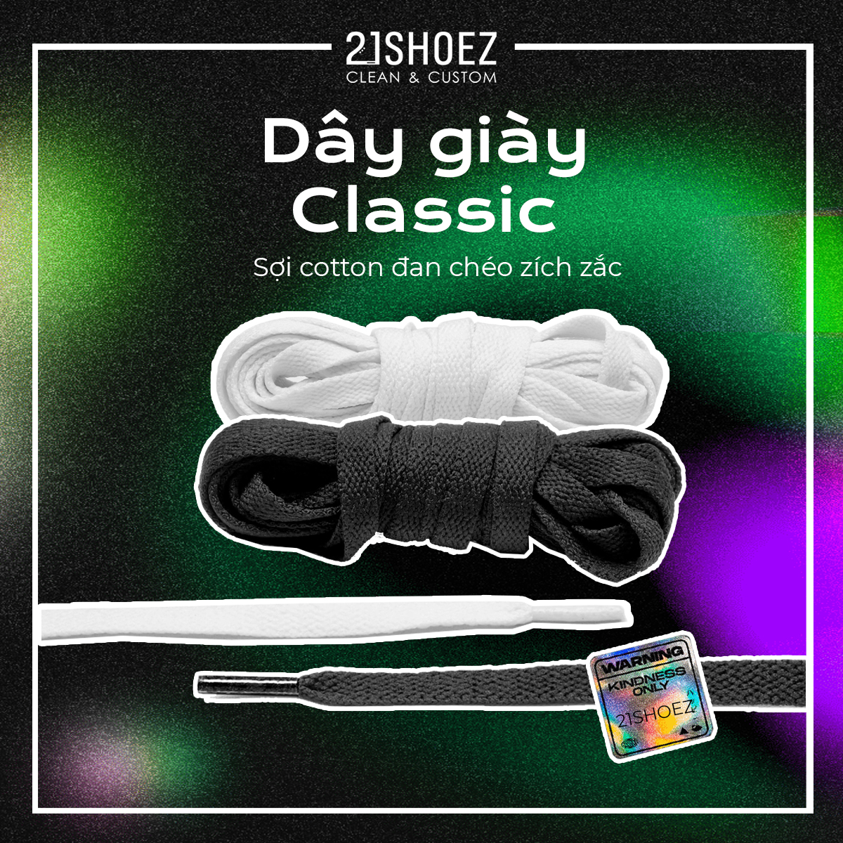 [DÂY GIÀY SNEAKER] Dây giày classic Converse, Vans - 21SHOEZ