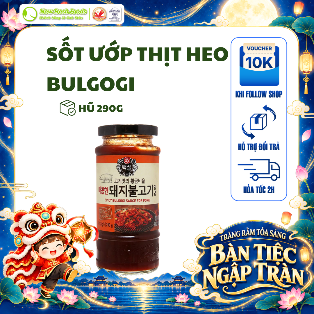 Sốt Ướp Bulgogi Heo Beksul Hàn Quốc - Chai 290Gr