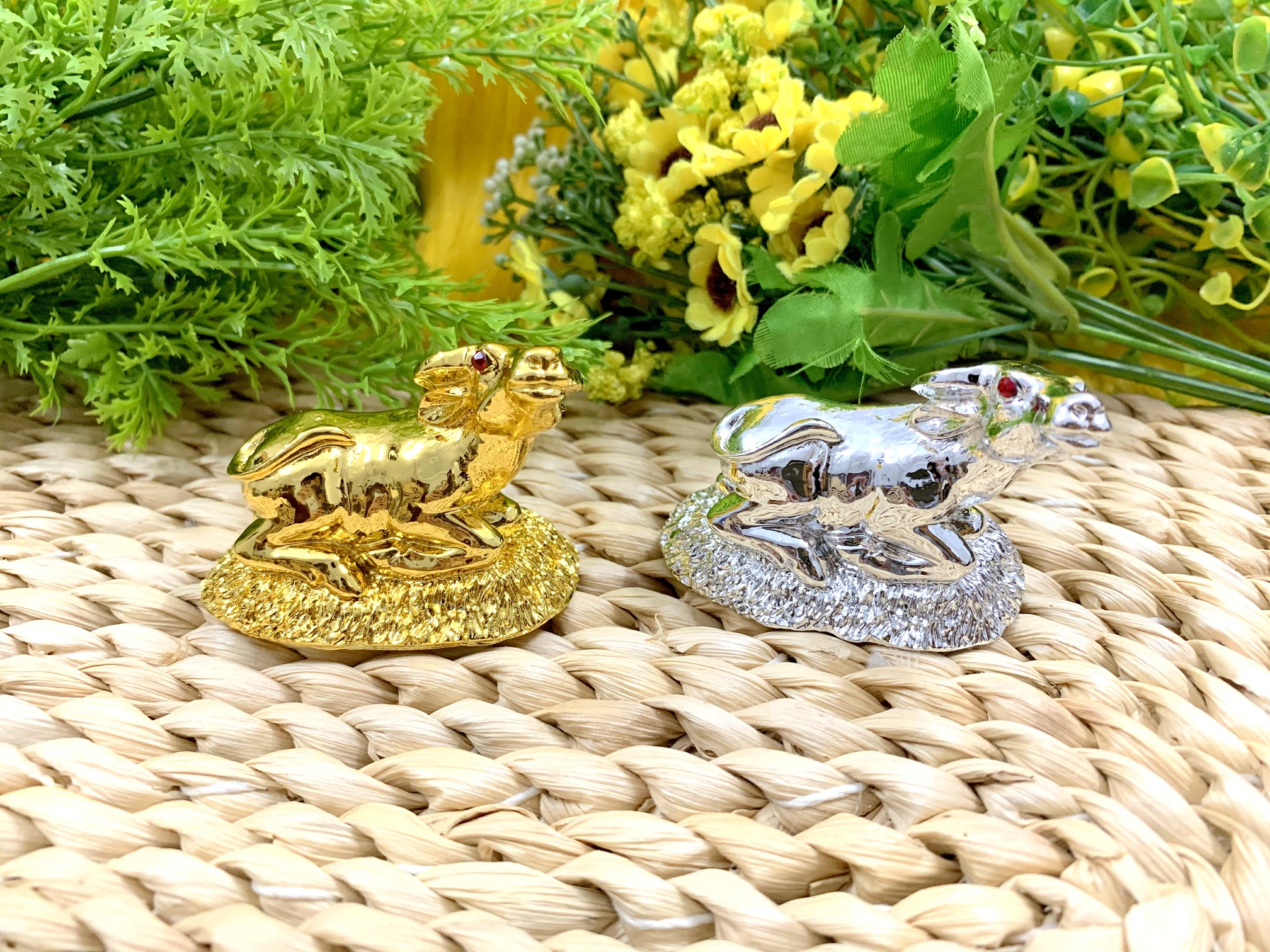 [HCM]Bộ 2 Trâu Vàng Trâu Bạc tài lộc kim tiền giàu sang