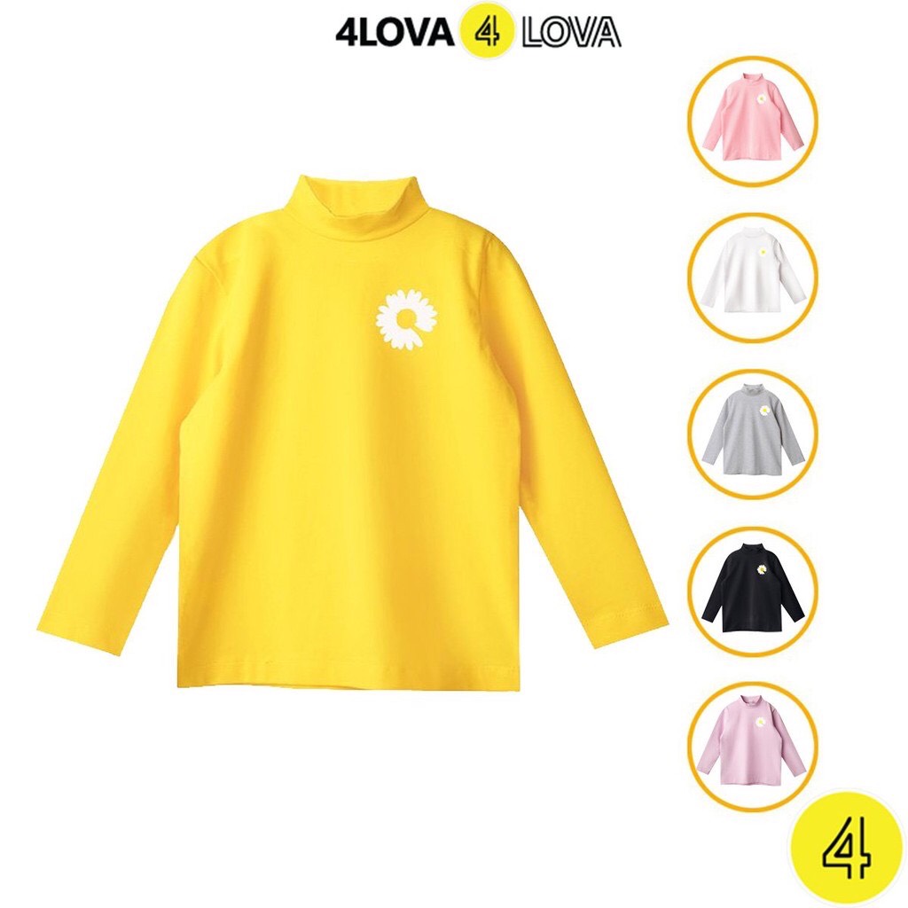 Áo Lót Giữ Nhiệt Thu Đông Dài Tay Cổ Cao Cho Bé Trai-Gái - 4Lova - Cotton Cao Cấp, Thấm Hút Mồ Hôi, Mềm Mại Cho Bé - Quần Áo GIữ Nhiệt Trẻ Em