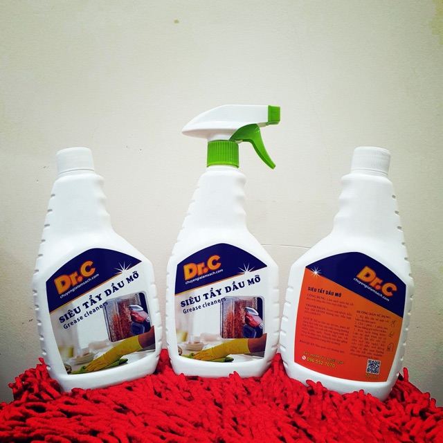 Siêu tẩy dầu mỡ Dr.C 500ml- clip quay thực tế, không quảng cáo điêu