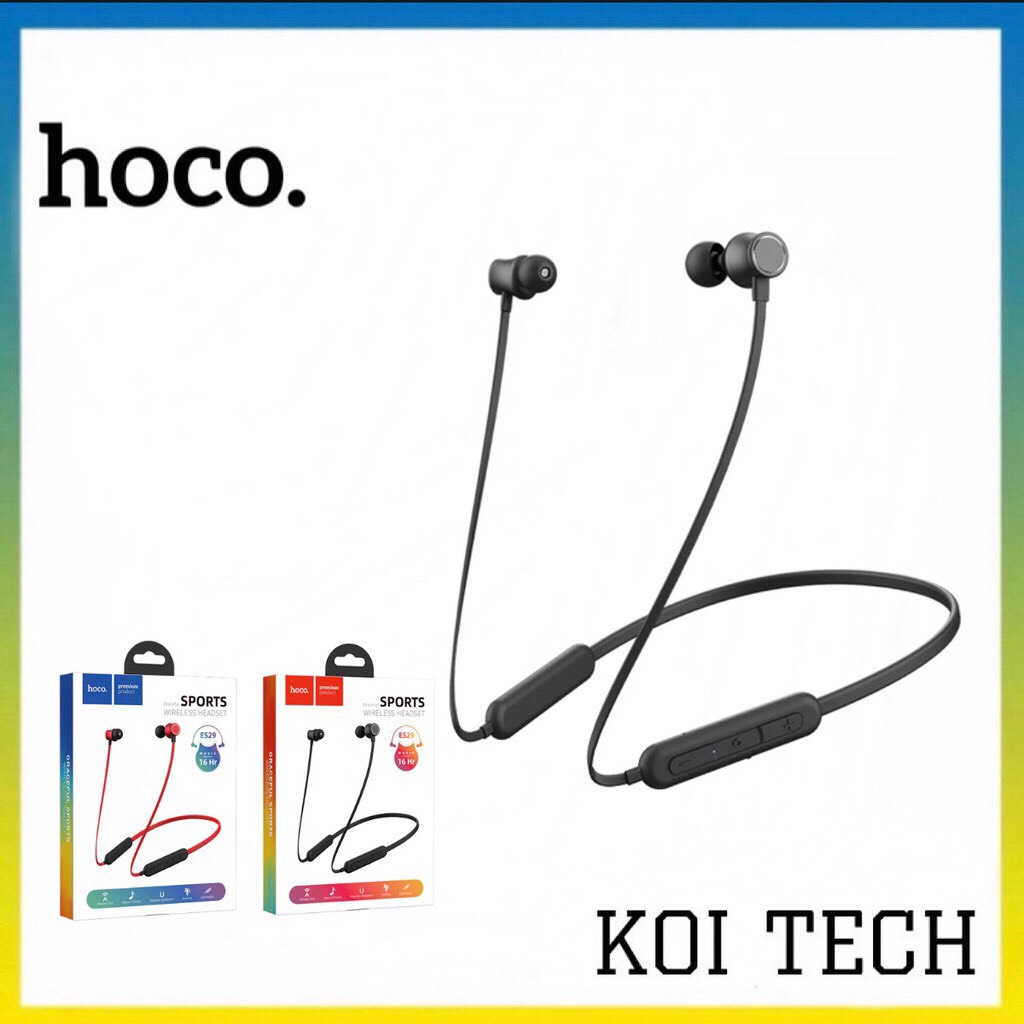 Tai nghe bluetooth thể thao choàng cổ Hoco ES29 Graceful Wireless 5.0 - Nghe nhạc và đàm thoại 16H liên tục - KOI TECH