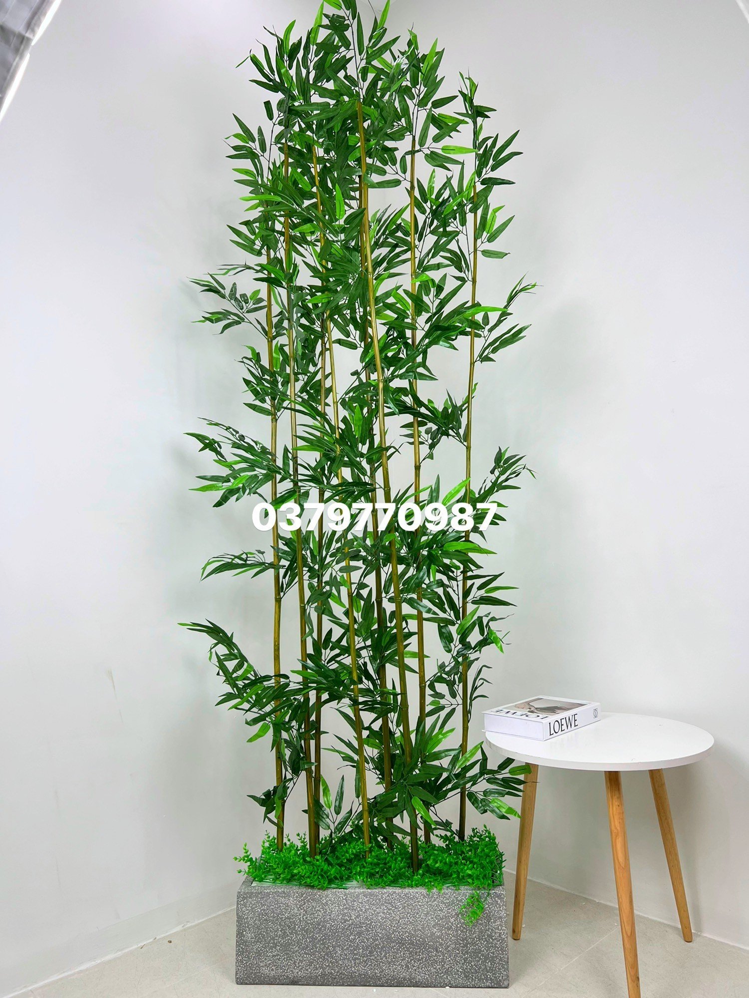 Set 10 cây trúc lá lụa nhiều lá giả độ cao 120cm