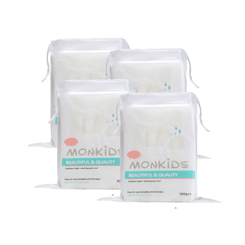 Combo 4 gói bông tẩy trang 100% cotton mềm mịn cb4.btt01su