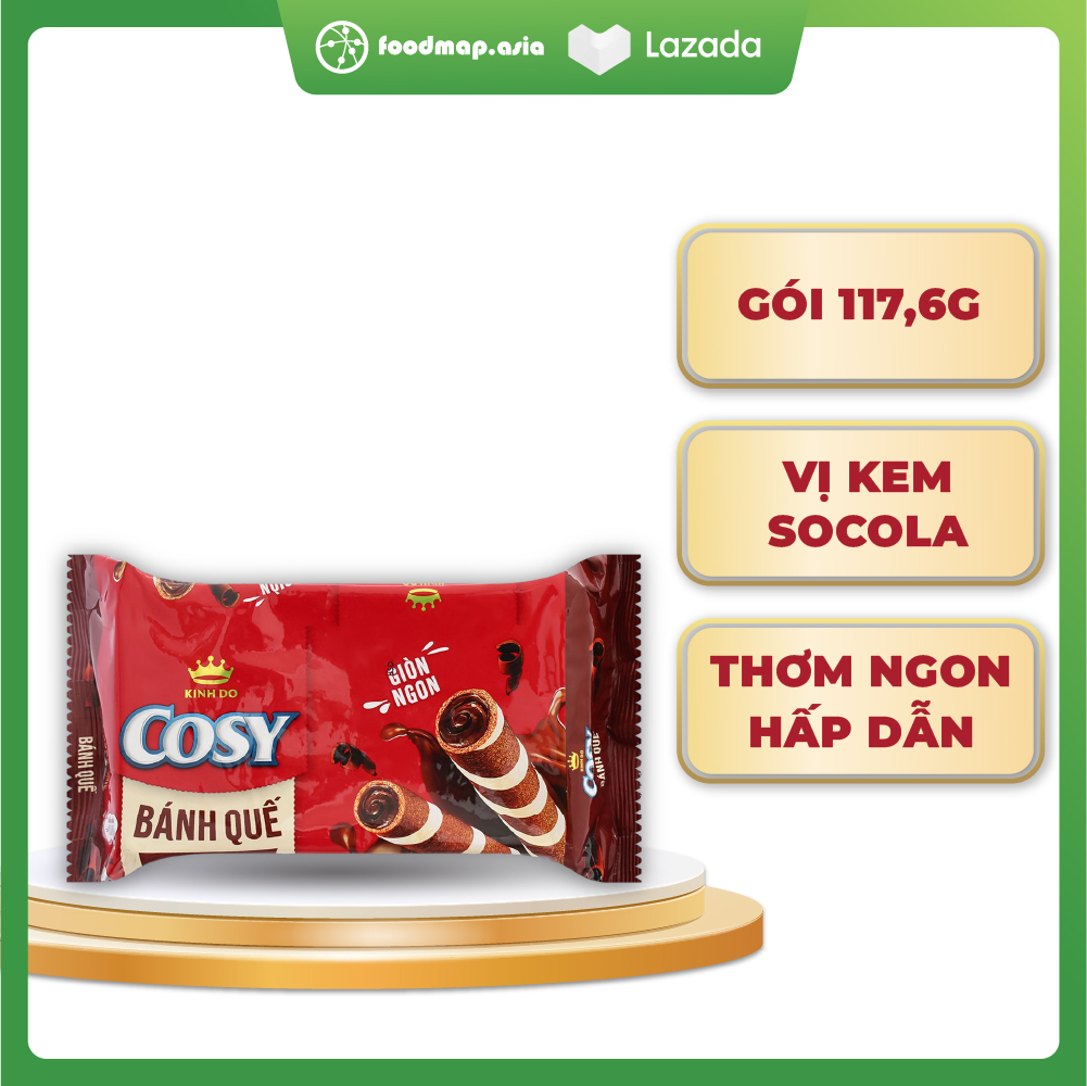 Bánh Quế Cosy Vị Kem Socola Gói 117.6G