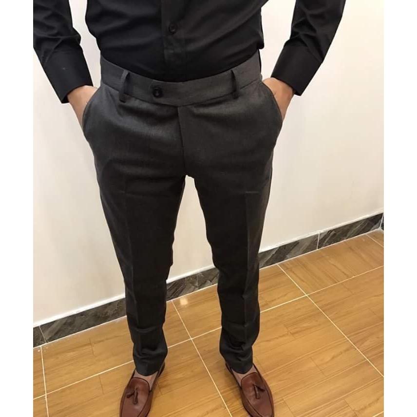 Quần âu nam Xám Đậm loại đẹp, quan au nam giá rẻ, quan tay nam màu Xám Đậm