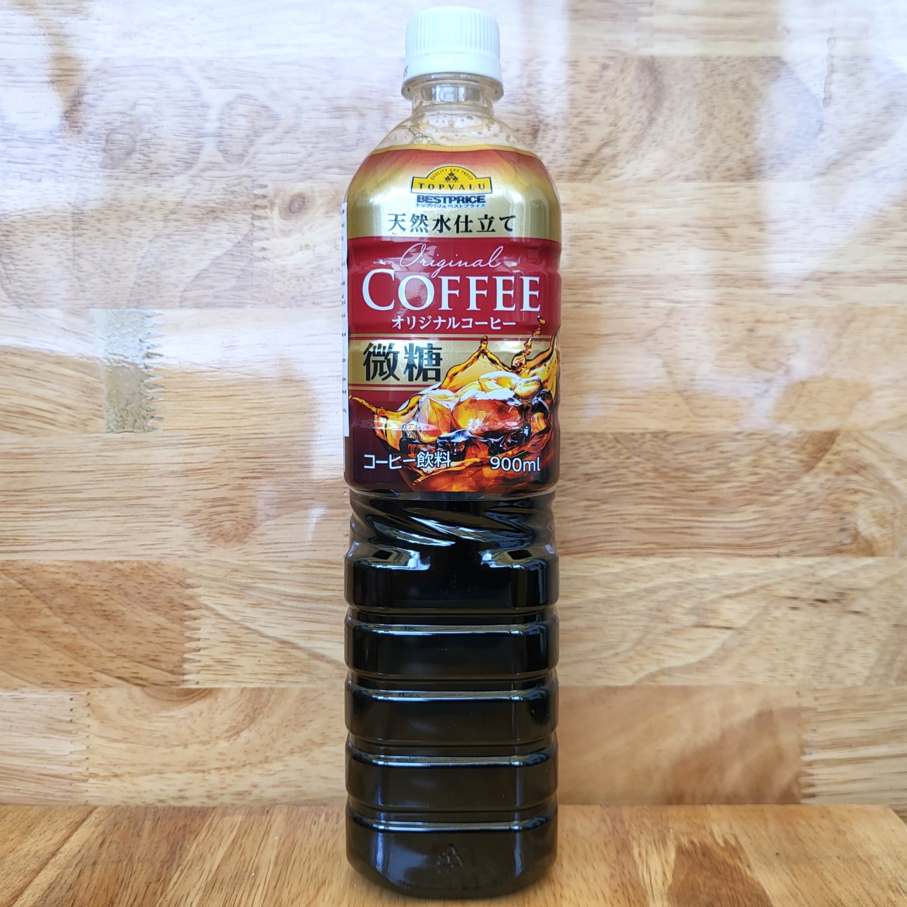  TOPVALU  Chai ĐỎ 900ml  CÀ PHÊ NGUYÊN CHẤT ÍT ĐƯỜNG  JAPAN  UCC Low sugar Original Coffee 