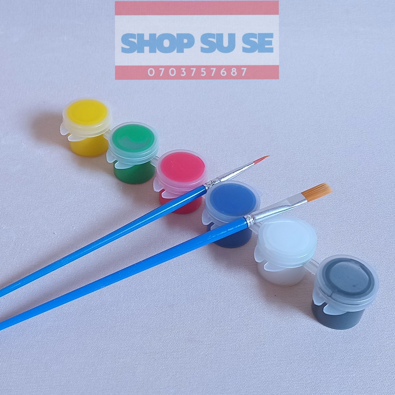 Màu nước tô tượng 5ml 1 vỉ kèm 2 cọ vẽ