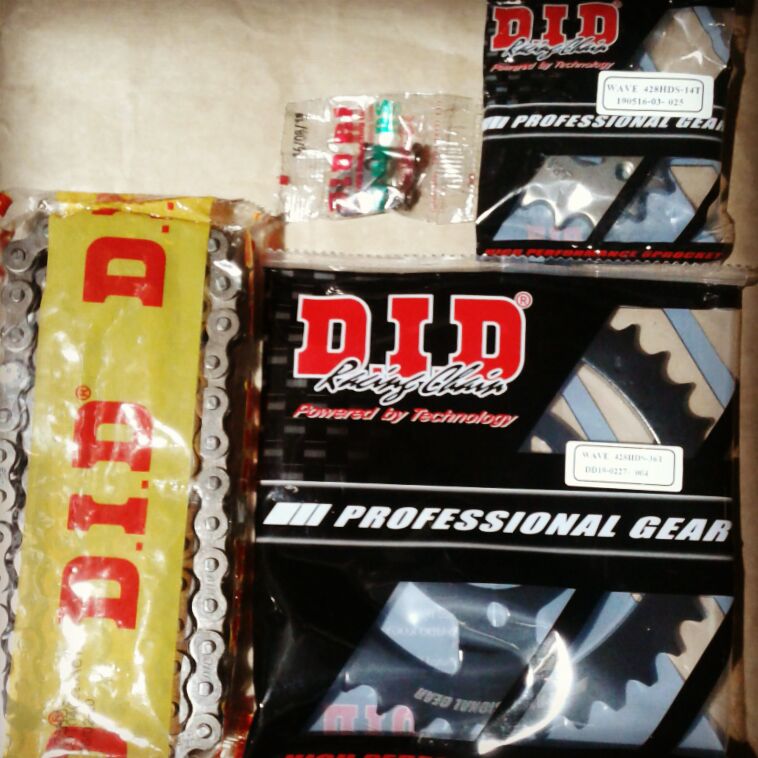 Sên nhông dĩa DID HDS (10LY) cho xe DREAM, WAVE (WAVE ANPHA 2 ĐÈN), FUTURE 1