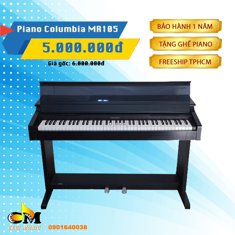 Đàn piano điện columbia mr105. tặng ghế piano trị giá 300,000đ. bảo hành 1 năm