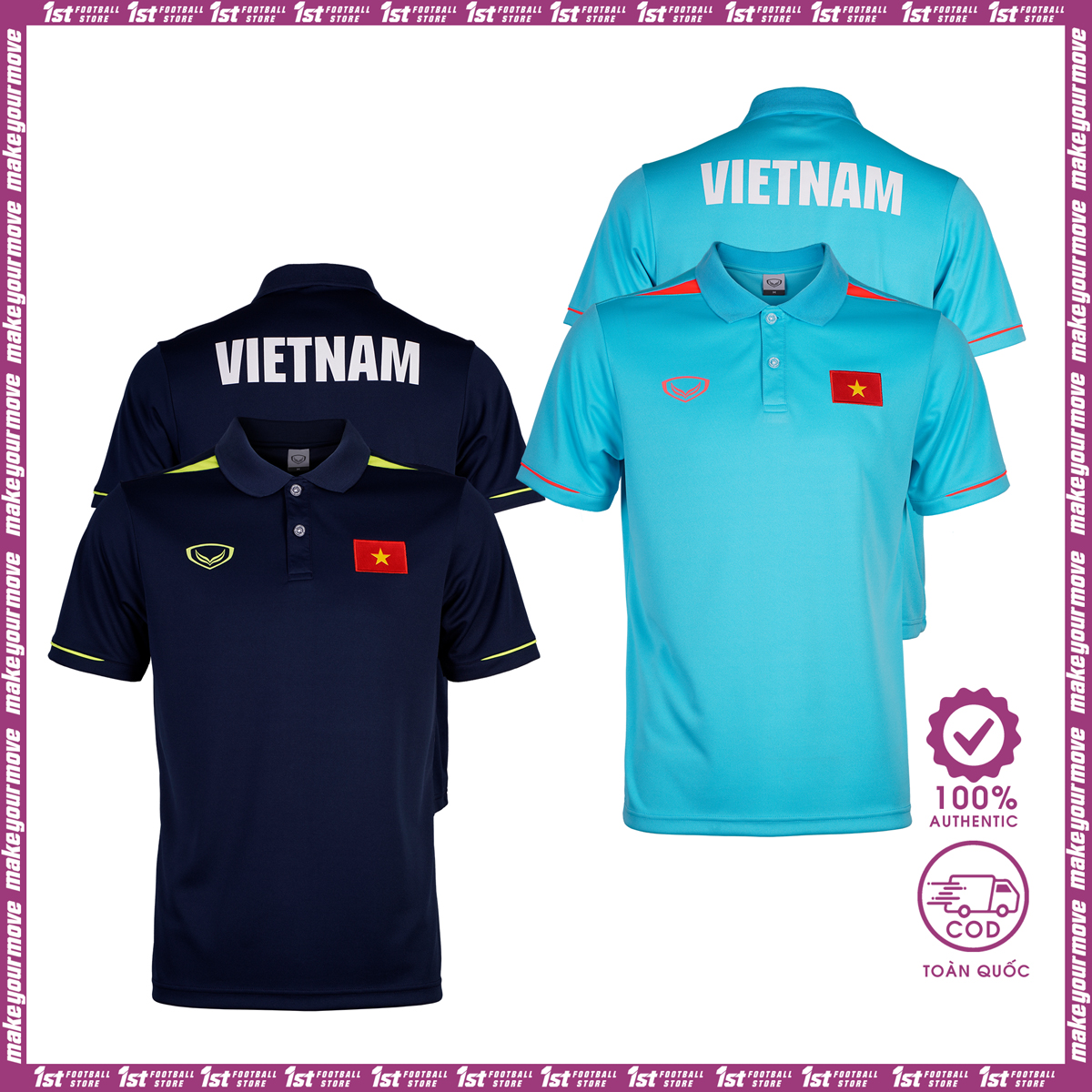 Áo Thun Đội tuyển Việt Nam - Thương Hiệu Grand Sport