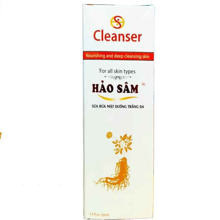 Sửa rửa mặt dưỡng trắng da hảo sâm 100ml