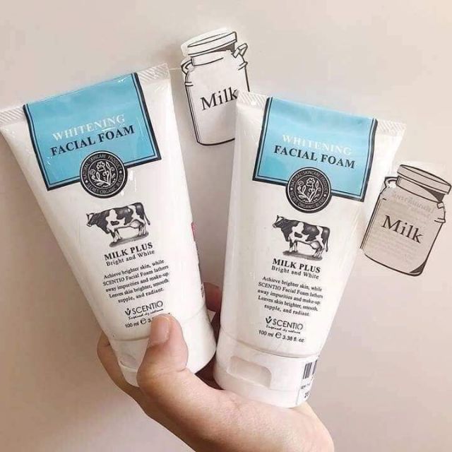 Sữa rửa mặt bò milk plus thái lan