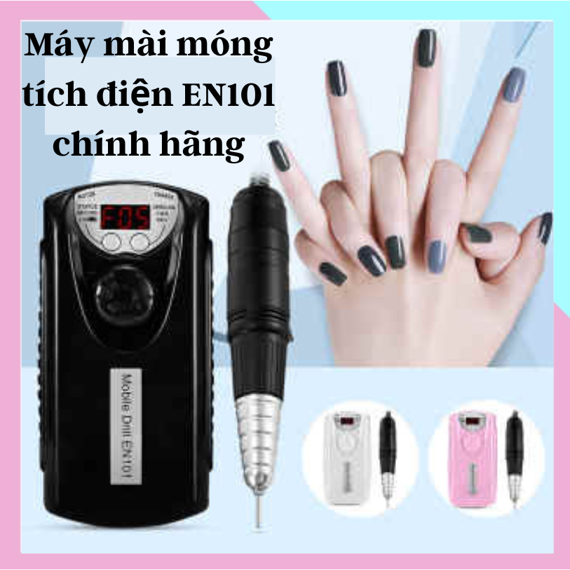 Máy Mài Móng Nail, Máy Mài Móng Tích Điện EN 101 chính hãng - Máy mài EN-101 pin tích điện 6-8h di chuyển dễ dàng, đẹp, bền, hiệu quả, gọn nhẹ. Máy mài móng tích điện EN101 chính hãng - Máy mài móng cầm tay chuyên dụng trong ngành n