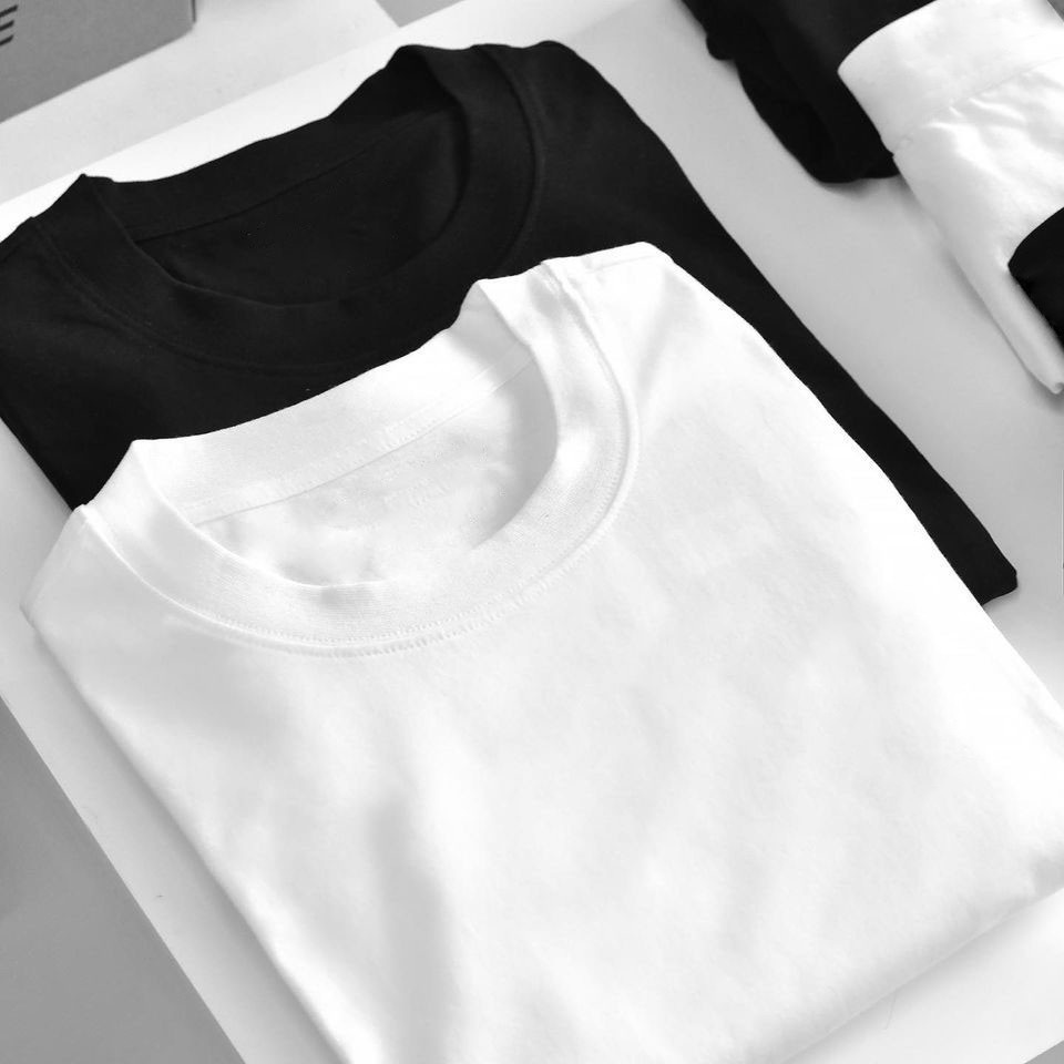 Áo thun nam trơn tay ngắn,cổ tròn dáng unisex tay ngắn Basic Tee phông trơn nam nữ