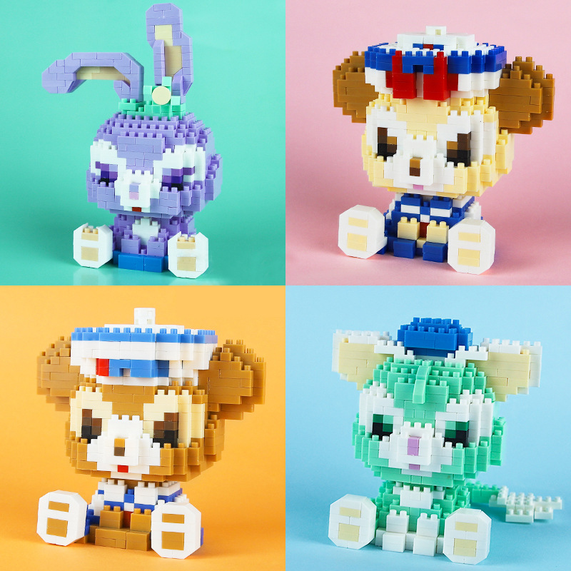 Bộ đồ chơi xếp hình lắp ghép Nano 3D nhân vật phim hoạt hình DIsney dễ thương, Mô hình 3D lắp ráp Mini sáng tạo bằng nhựa ABS cao cấp