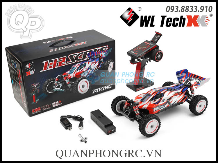 WLtoys 124008 1/12 2.4G 4WD Brushless High Speed Racing RC Car (3S