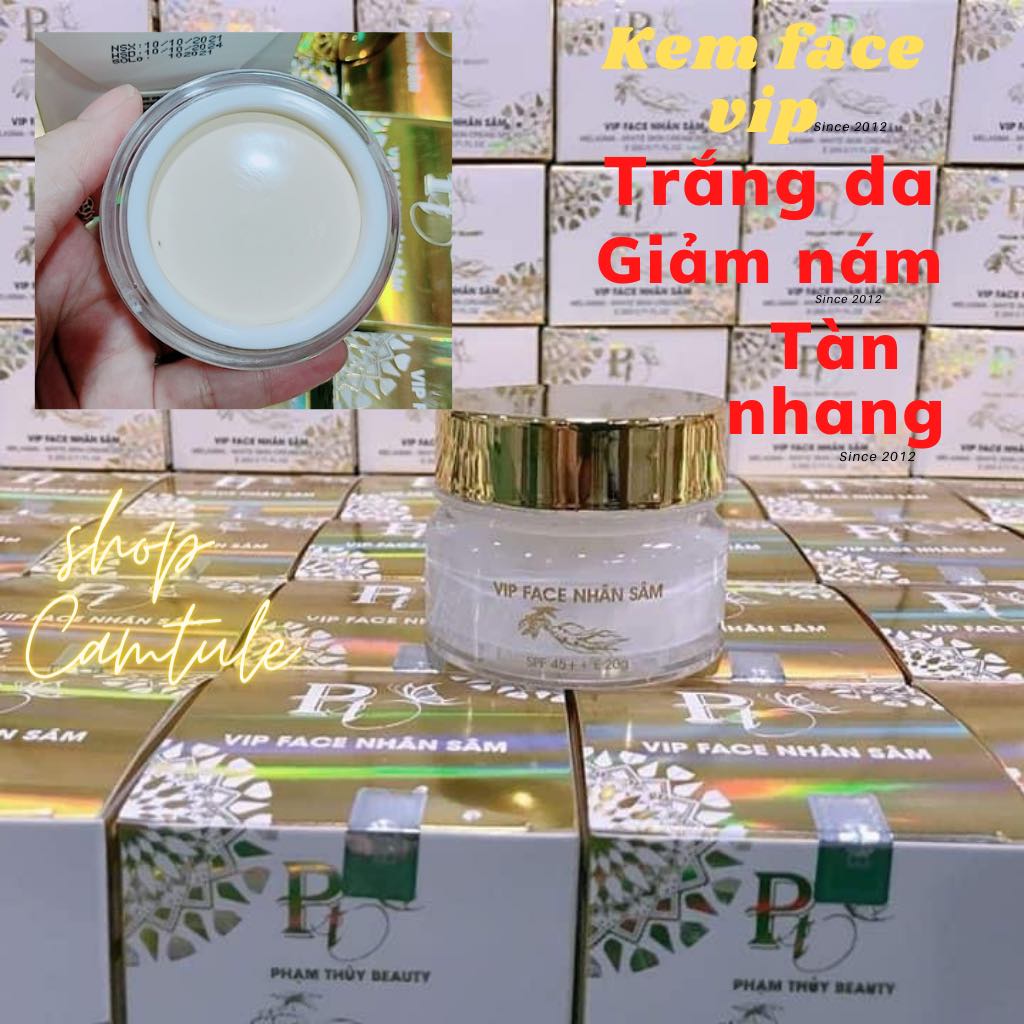 Kem trắng da ngừa nám.tàn nhang đa chức năng saffaron VIP NHÂN SÂM 20G