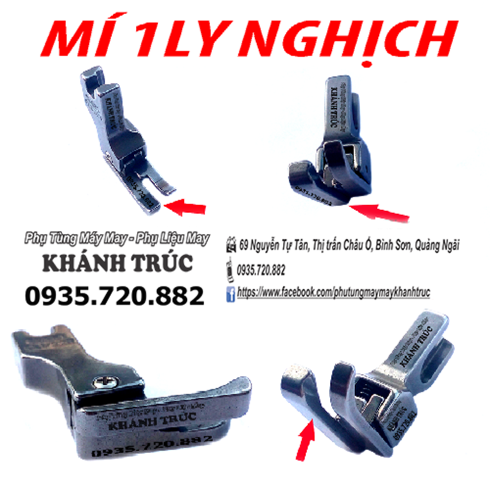 Chân vịt mí 1ly Nghịch máy may công nghiệp 1kim