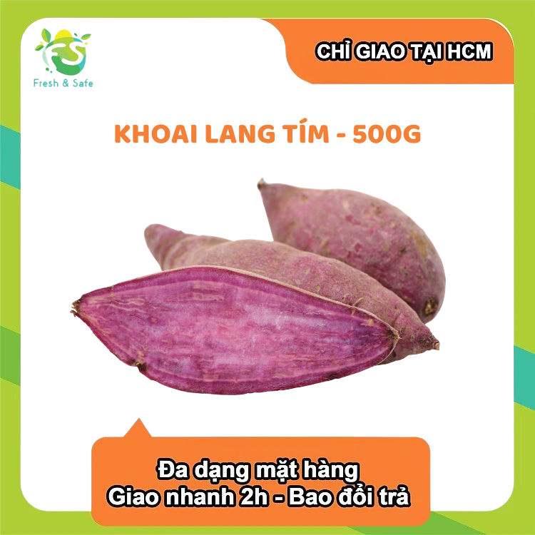 [Chỉ Giao HCM] Khoai Lang Tím - 500g