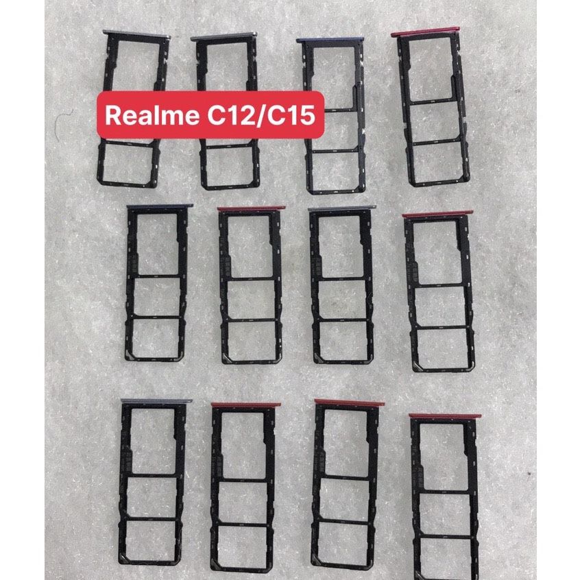Khay sim realme c12 / c15 dùng chung