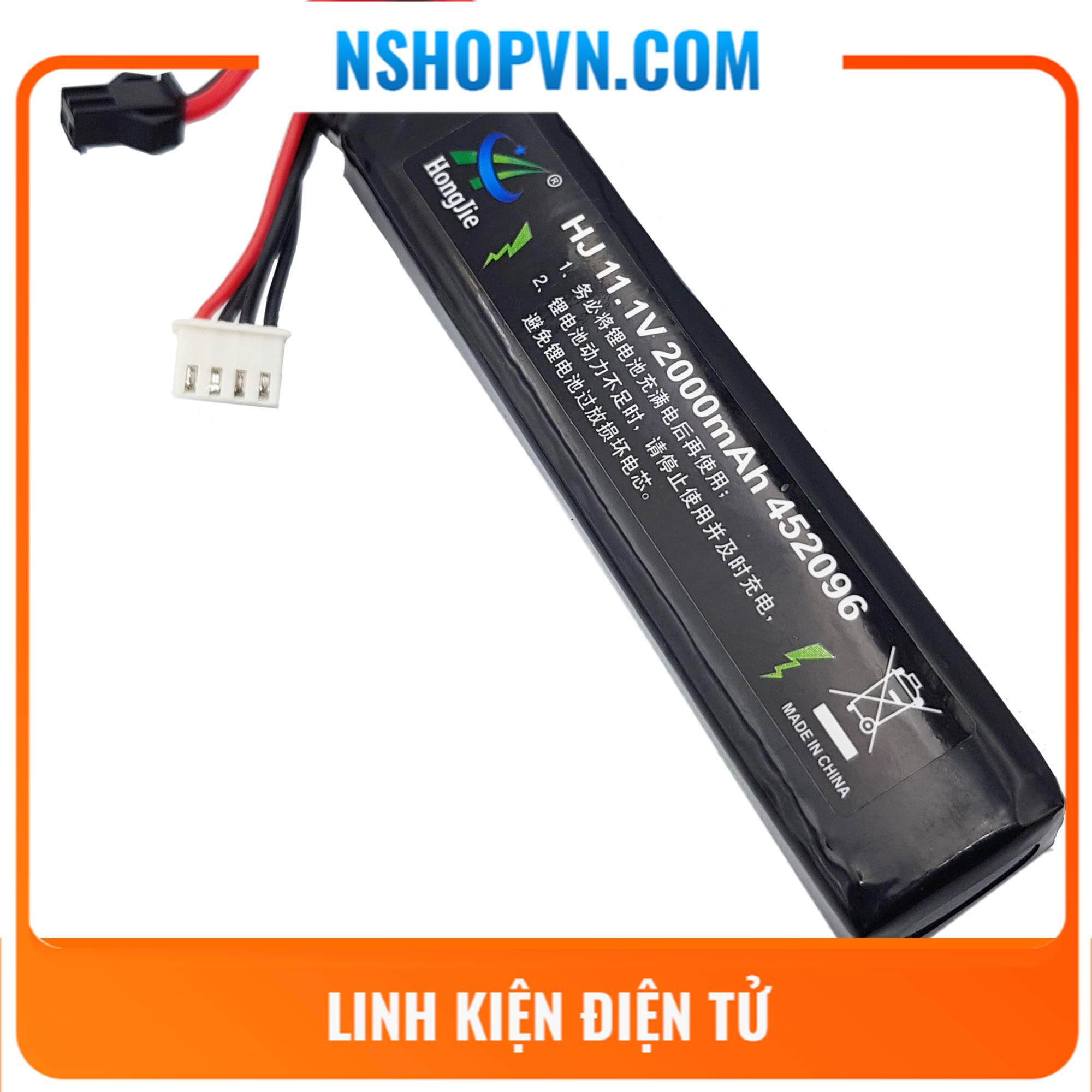 Pin LIPO 11.1V 30C 1800mAh / 2000mAh