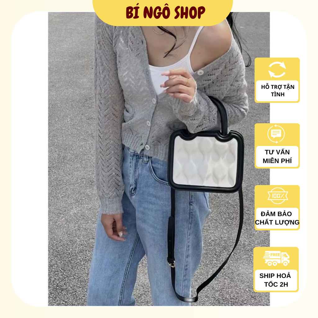 Túi xách hộp vuông cầm tay và đeo chéo đẹp