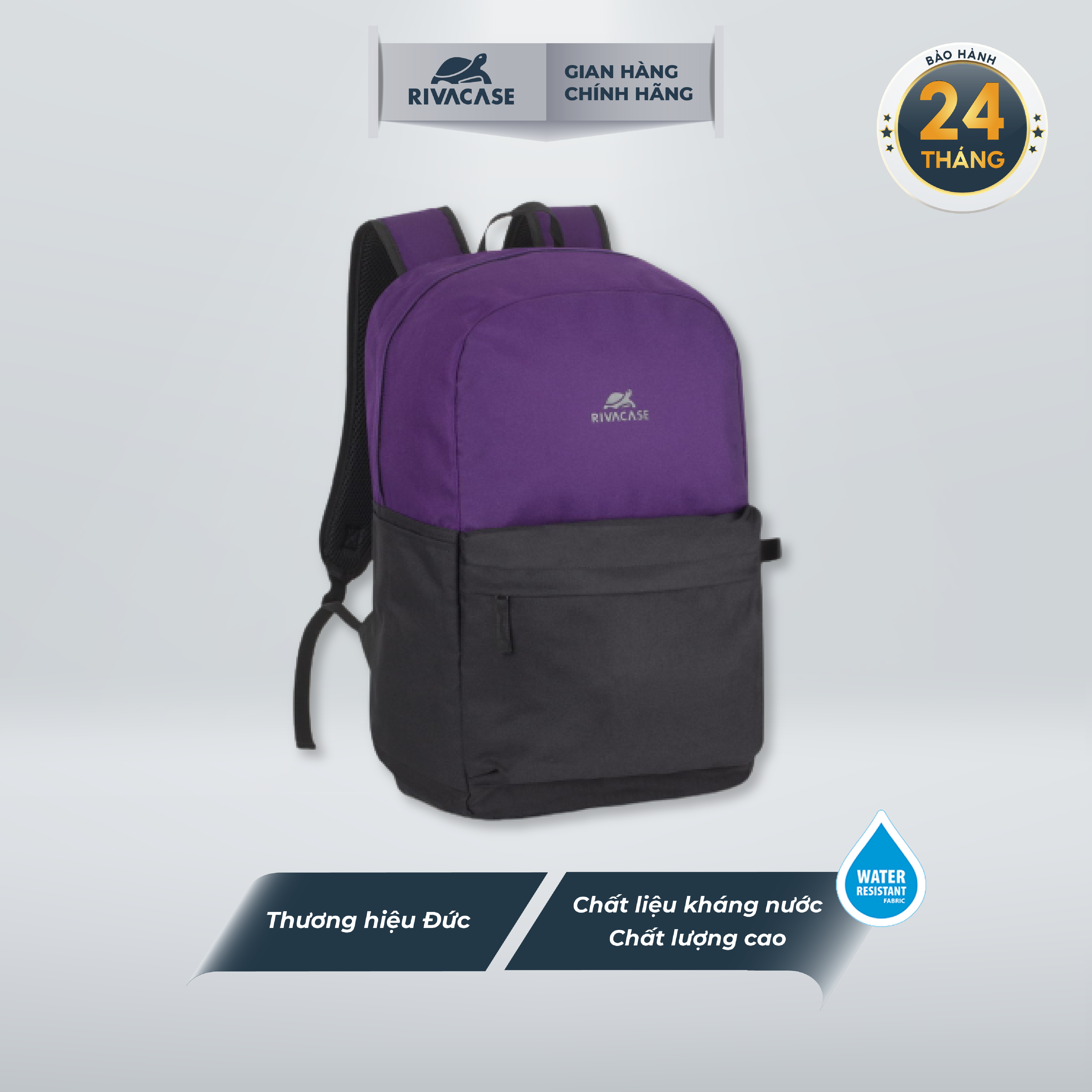 Balo Laptop Thời Trang Rivacase 5560 15.6 inch Siêu Nhẹ - Hàng Chính Hãng