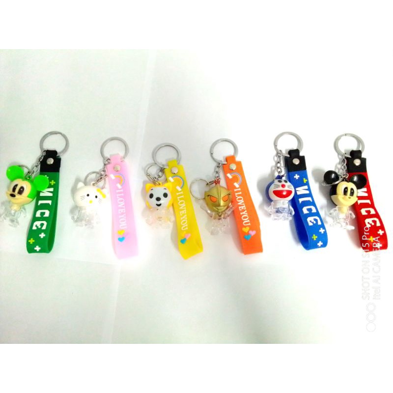 Móc khoá có đèn nháy đổi màu Siêu cute-Móc chìa khóa độc đáo