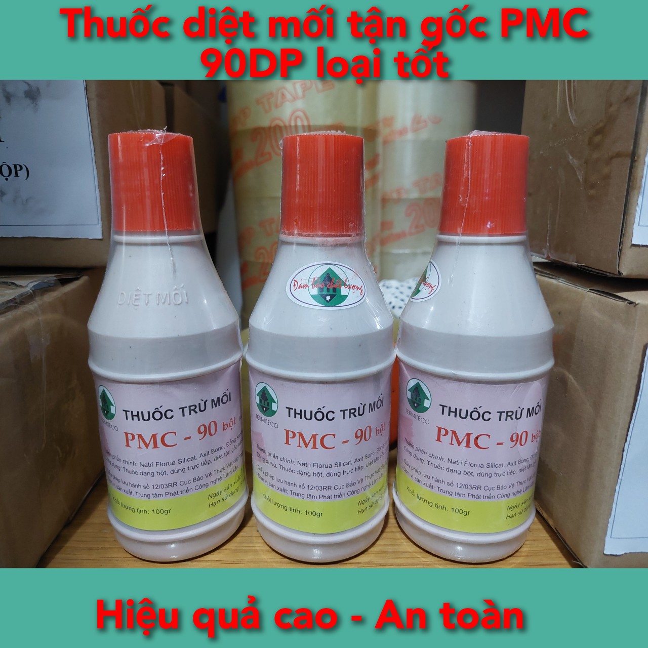 Free ship-Thuốc lây nhiễm diệt trừ mối tận gốc PMC 90 loại tốt bột hồng
