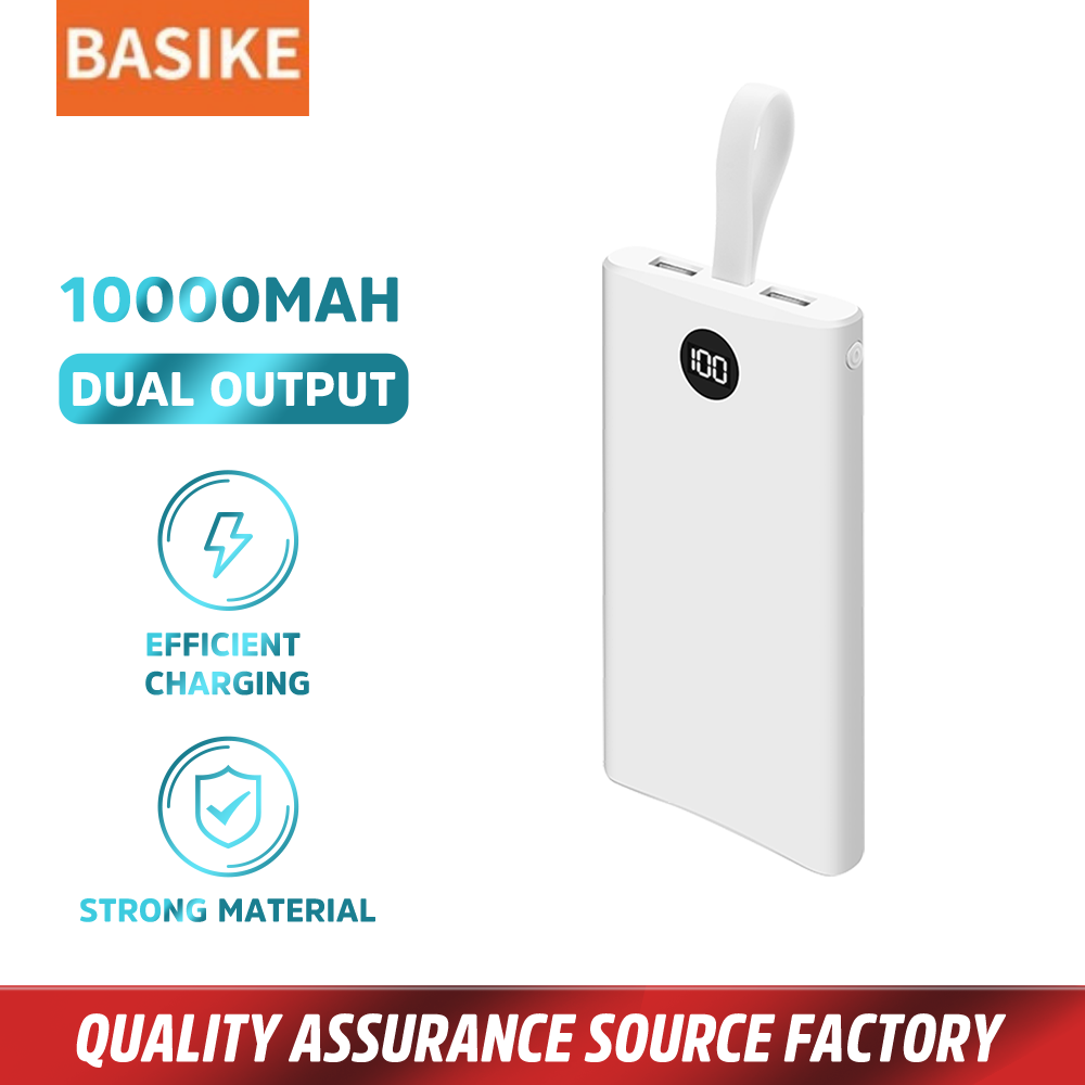 Pin sạc dự phòng BASIKE 10000mAh Đầu ra kép Sạc nhanh Hiển thị kỹ thuật số Pin dự phòng cho iPhone HUAWEI Samsung Xiaomi OPPO Vivo Realme (PH31P)