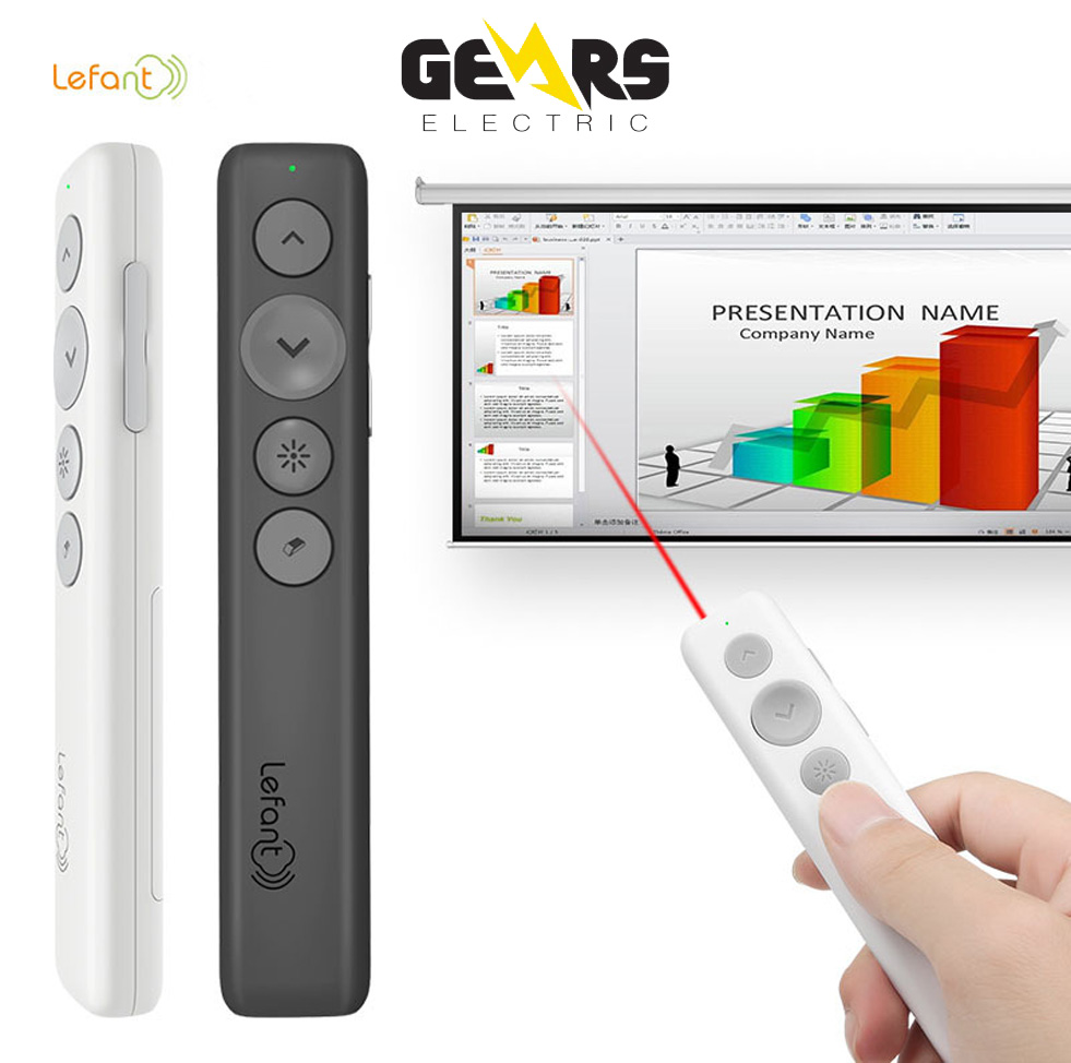 Bút trình chiếu, thuyết trình laser không dây wireless 2.4ghz spotlight lefant f8