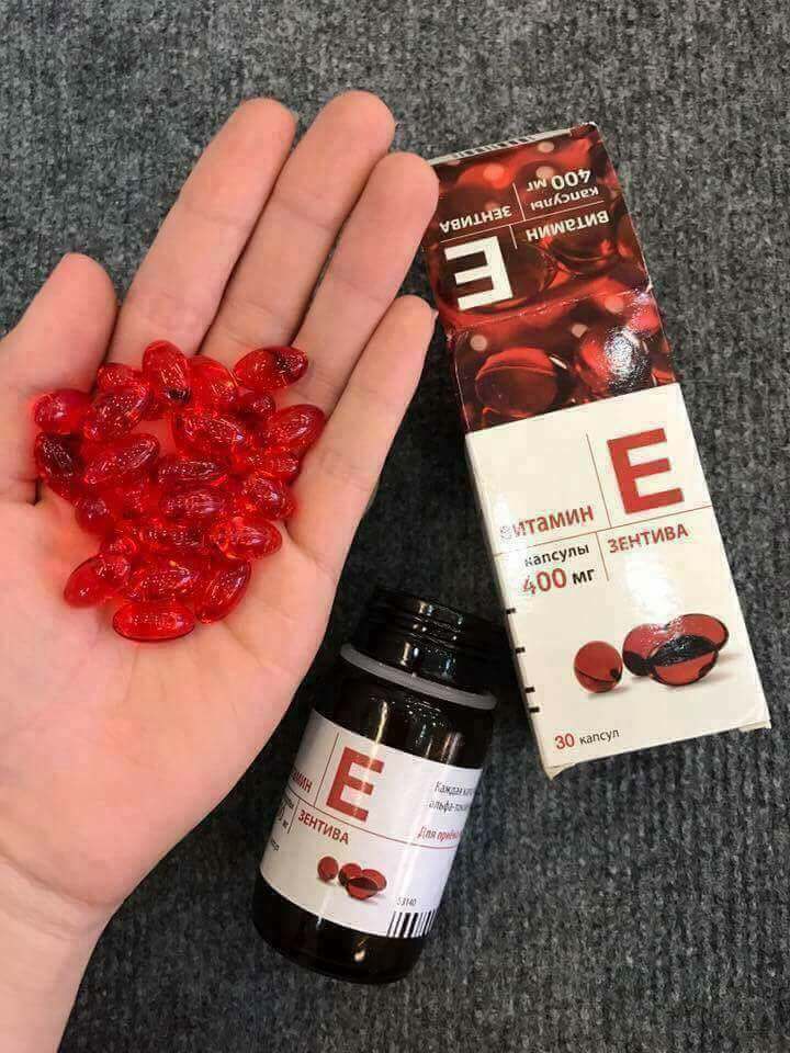 Vitamin e đỏ zentiva 400mg hộp 30 viên chính hãng của nga