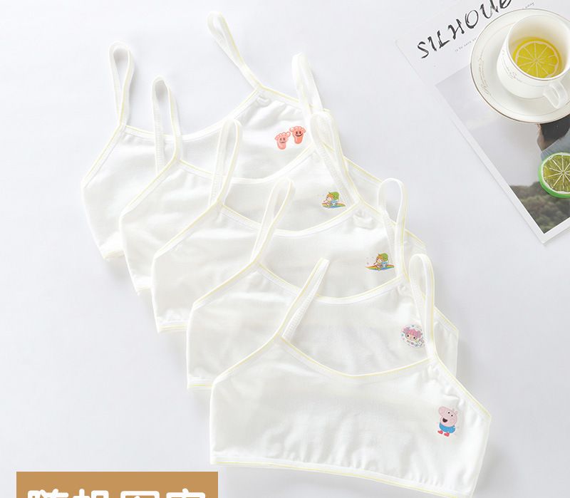 Áo lót bé gái không đệm, bra học sinh 20-32kg