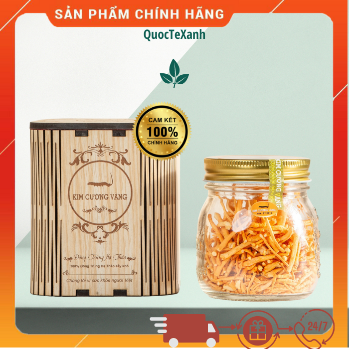 Đông trùng hạ thảo khô Kim Cương Vàng