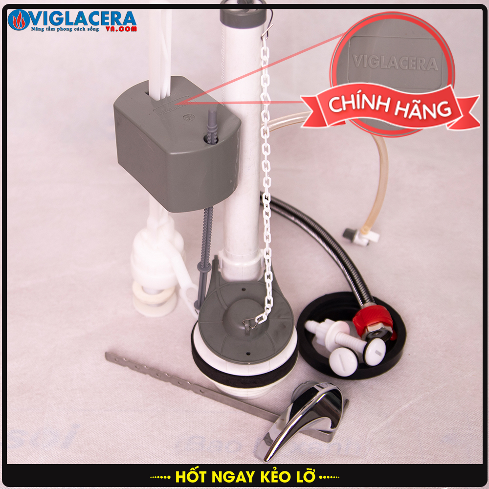 Viglacera 100% - bộ xả gạt dùng cho bồn cầu Viglacera, Sanfi, Thiên Thanh, american standard