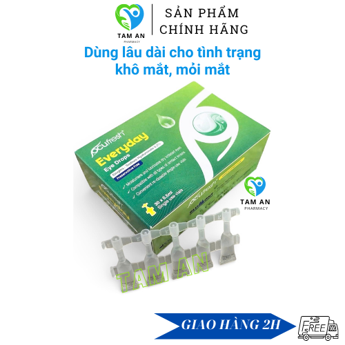 Dung Dịch Nhỏ Mắt HEAL Dạng Tép Đơn Liều Dưỡng Ẩm Mắt, Giảm Khô Mắt, Nước Mắt Nhân Tạo Gel Không Chất Bảo Quản
