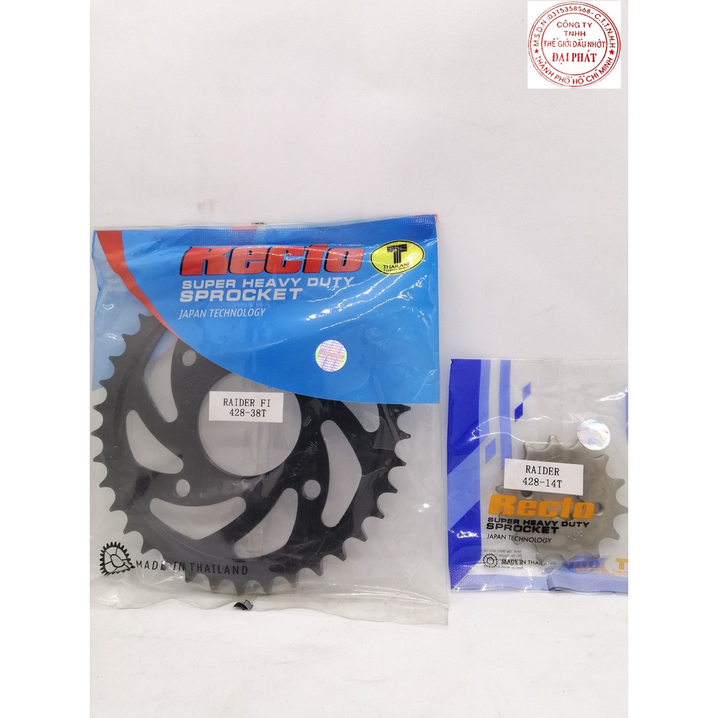 [HCM]Nhông dĩa Recto dành cho Raider/Satria Fi (Hàng chính hãng)