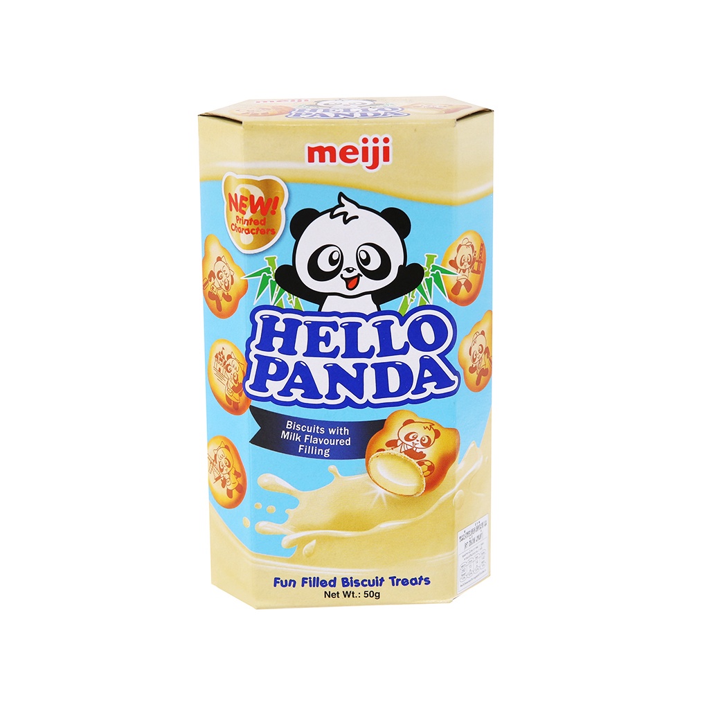 Bánh Gấu Hello Panda Nhân Kem Sữa Meiji Hộp 50g