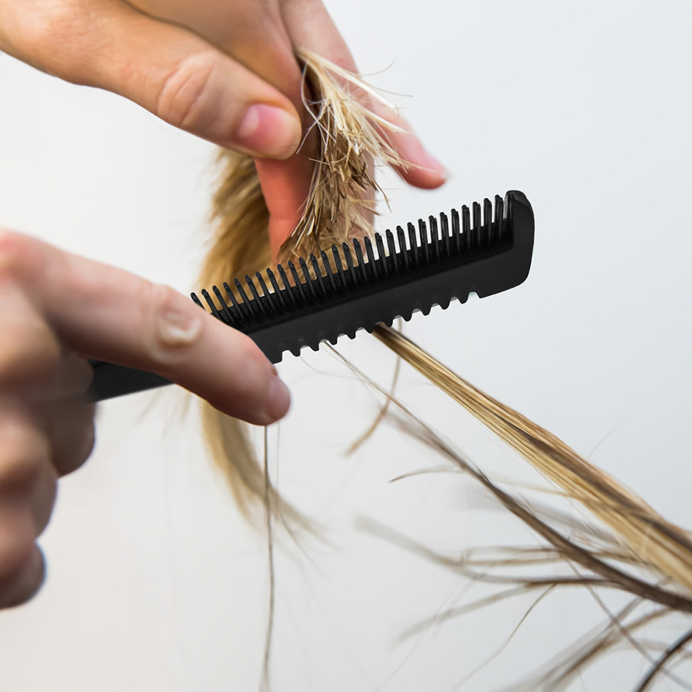 VMQKIQ Với Lưỡi Dao, Lược Làm Tóc Chuyên Nghiệp Cầm Tay, Lược Làm Mỏng Tóc Lược Sửa Tóc Mái Lược Tỉa Tóc