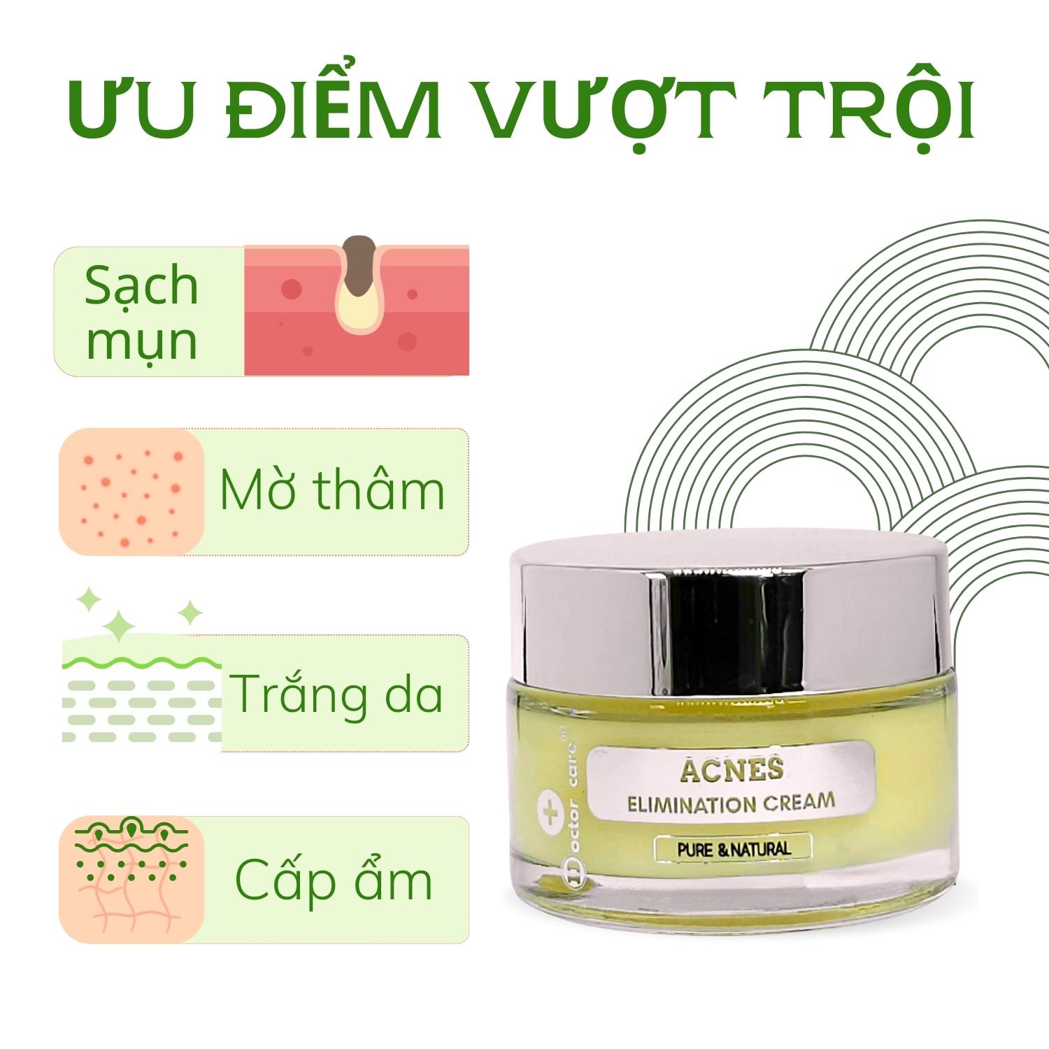 Kem Doctor care cải thiện giảm MỤN ẨN TẬN GỐC, mờ thâm sạm 30g