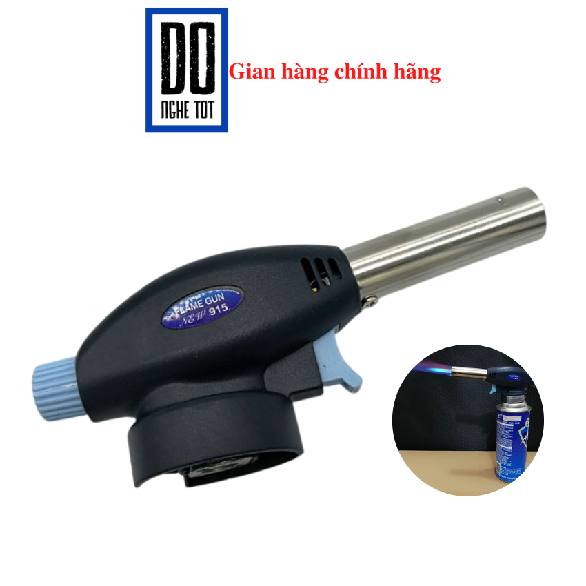 Đèn khò ga đánh lửa điều chỉnh ga to nhỏ gas hàn ống đồng màu đen bảo hành 1 tháng tại Đồ nghề tốt