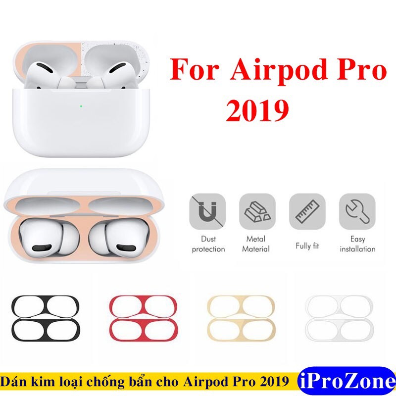 Miếng dán chống bẩn airpods pro, chống trầy và bám bẩn ở khu vực bên trong kén Airpods, miếng dán cực mỏng chỉ 0.04mm không bị cơi cấn khi đóng mở nắp