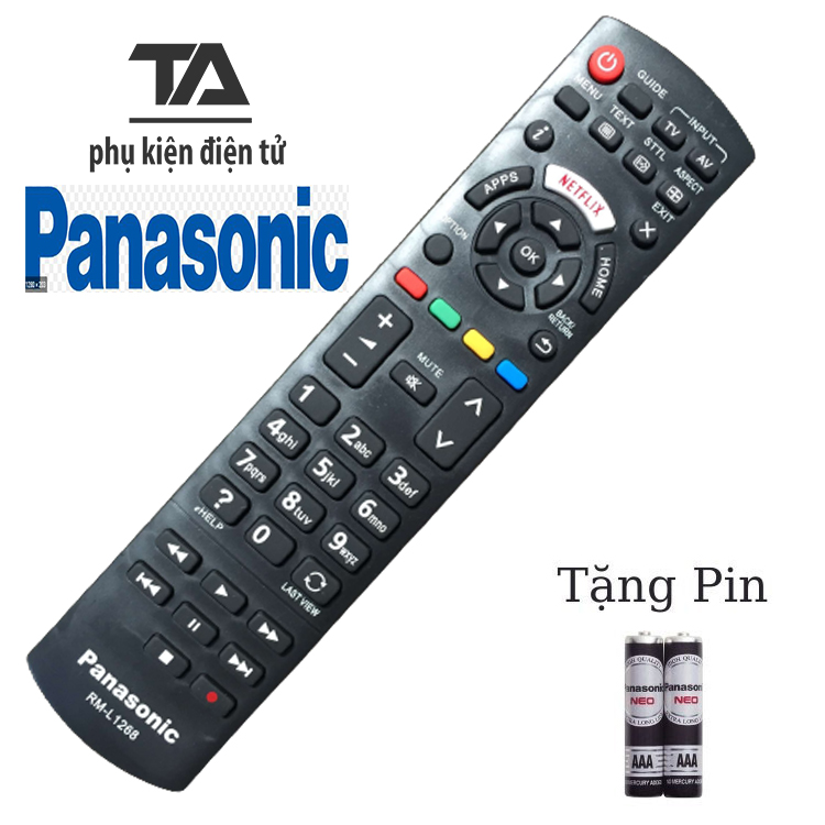 [ FREE SHIP ] REMOTE TIVI PANASONIC ✔ ĐIỀU KHIỂN TIVI PANASONIC LCD/LED RM-L1268