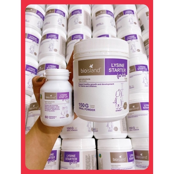 Lysin Bioisland giúp bé phát triển chiều cao lysin bột, lysin viên