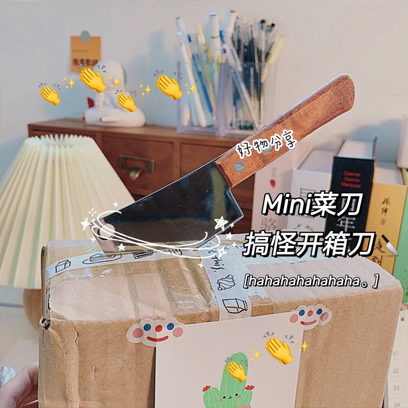 Dao rọc giấy unbox mini, dao cắt bánh mini