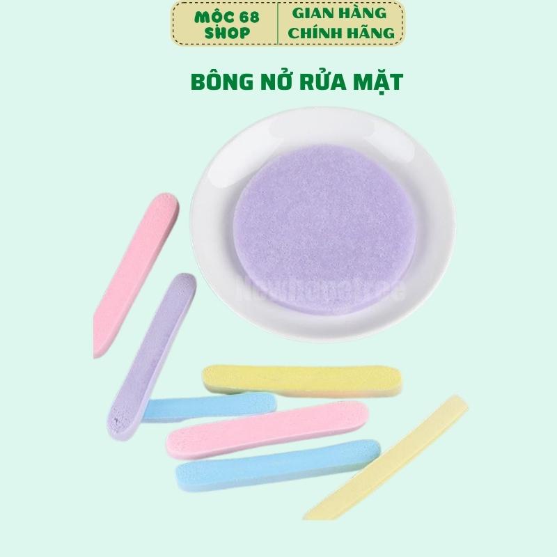 Bông nở rửa mặt Chivey (Lẻ 1 Chiếc)/ Miếng mút rửa mặt bọt biển dạng nén, Bông mút bọt biển siêu mềm rửa mặt